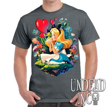 Vintage Wonderland - Men's Charcoal T-Shirt