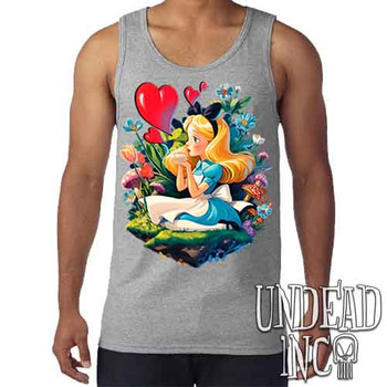 Vintage Wonderland - Men's GREY Tank Singlet