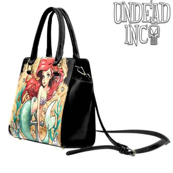 Ariel Anchor Tattoo Art Undead Inc PU Leather Shoulder / Hand Bag