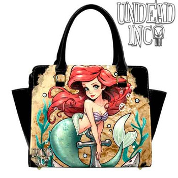 Ariel Anchor Tattoo Art Undead Inc PU Leather Shoulder / Hand Bag