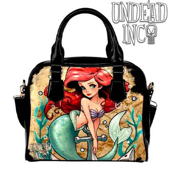 Ariel Anchor Tattoo Art Undead Inc Shoulder / Hand Bag