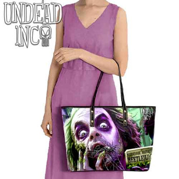 Beetlejuice Say It 3 Times Large Pu Leather Handbag / Shoulder Bag