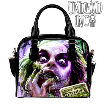 Beetlejuice Say It 3 Times Undead Inc Shoulder / Hand Bag