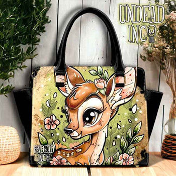 Bambi Tattoo Art Undead Inc PU Leather Shoulder / Hand Bag