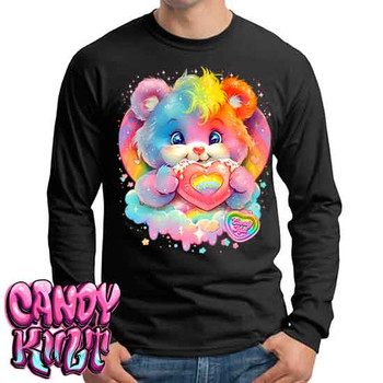 For The Love Of Rainbows Retro Candy - Mens Long Sleeve Tee