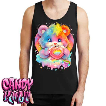 For The Love Of Rainbows Retro Candy - Mens Tank Singlet