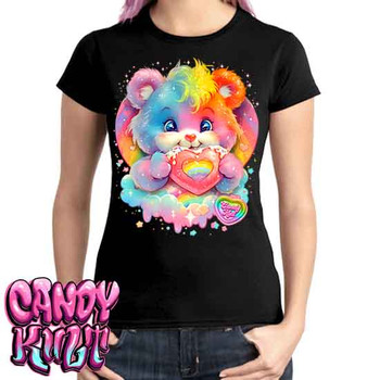 For The Love Of Rainbows Retro Candy - Ladies T Shirt