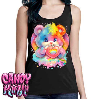 For The Love Of Rainbows Retro Candy - Ladies Singlet Tank