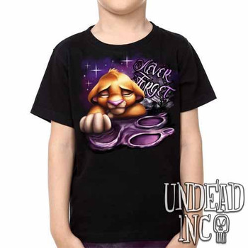 Lion King Simba Never Forget -  Kids Unisex Girls and Boys T shirt