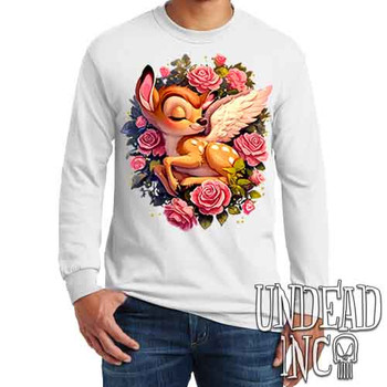 Bambi Cherub - Men's Long Sleeve WHITE Tee