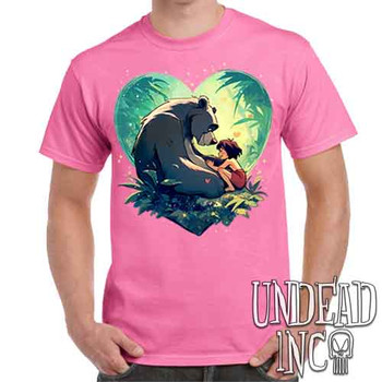 Heart Of The Jungle - Men's Pink T-Shirt