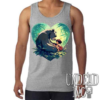 Heart Of The Jungle - Men's GREY Tank Singlet