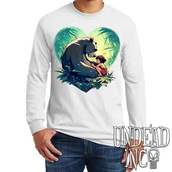 Heart Of The Jungle - Men's Long Sleeve WHITE Tee