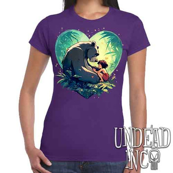 Heart Of The Jungle - Women's FITTED PURPLE T-Shirt