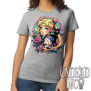 Sailor Moon Tattoo Art - Women's REGULAR GREY T-Shirt