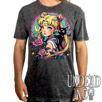 Sailor Moon Tattoo Art - UNISEX STONE WASH T-Shirt