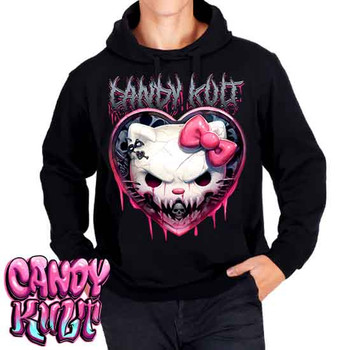 Hardcore Kitty Fright Candy - Mens / Unisex Fleece Hoodie