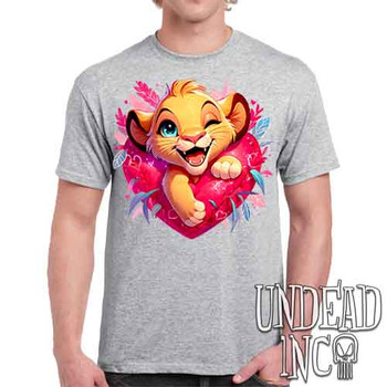 Simba Heart - Men's Light Grey T-Shirt