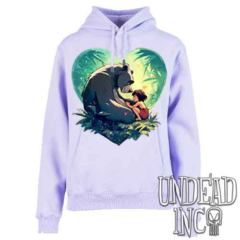 Heart Of The Jungle - Ladies / Juniors LAVENDER Fleece Hoodie