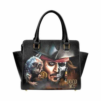 Undead Inc Pirates Of The Caribbean Jack Sparrow Premium PU Leather Shoulder / Hand Bag