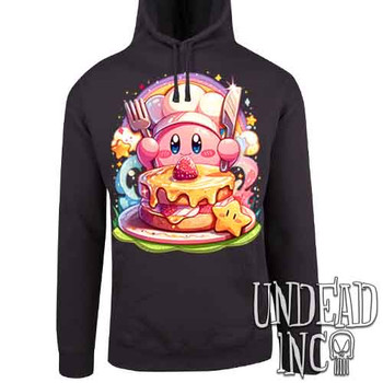 Chef Kirby - Mens / Unisex CHARCOAL Fleece Hoodie