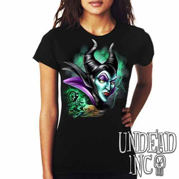Villains Maleficent Spinning Wheel - Ladies T Shirt