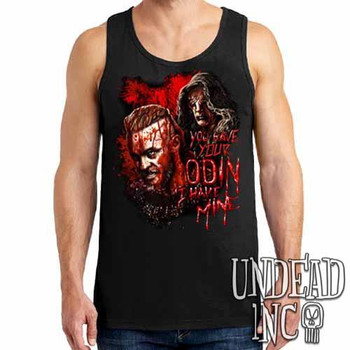 Vikings Ragnar & The Seer - Odin - Mens Tank Singlet