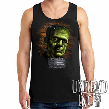 Frankenstein Mugshot - Mens Tank Singlet