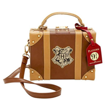 Harry Potter Hogwarts Crest Trunk Handbag / Cross Body Shoulder Bag