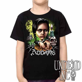 Addams Family Wednesday Ouija Board -  Kids Unisex Girls and Boys T shirt Clothing