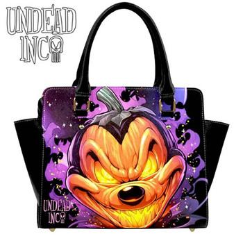 Jack-O-Lantern Mickey Undead Inc PU Leather Shoulder / Hand Bag