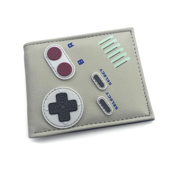 Nintendo Game Boy With Buttons PU Leather Bifold Wallet