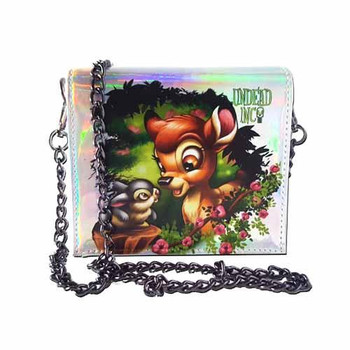 Bambi & Thumper Enchanted Undead Inc Shoulder Bag With Removable Chain