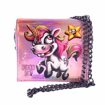 Ice Cream Unicorn Undead Inc Shoulder Bag With Removable Chain