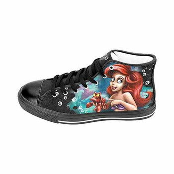 Ariel Little Mermaid Men’s Classic High Top Canvas Shoes