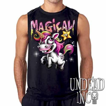 Magical Ice Cream Unicorn Undead Inc Mens Sleeveless Shirt