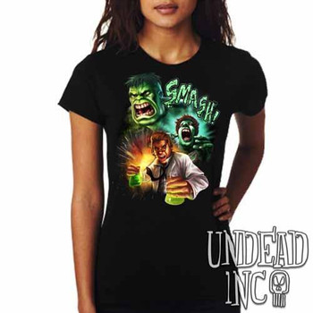 Incredible Hulk Transformation - Ladies T Shirt