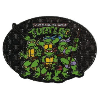 Teenage Mutant Ninja Turtles Oval Logo Belt Buckle