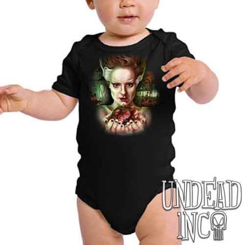 Bride Of Frankenstein Heart - Infant Onesie Romper