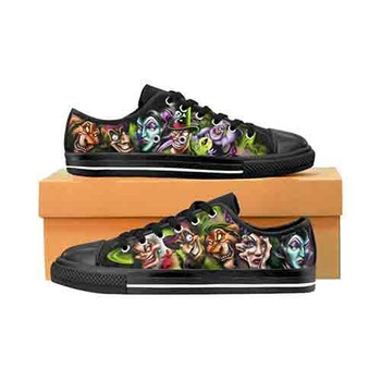 Villains A Whole Lot Of Evil MENS  Canvas Shoes