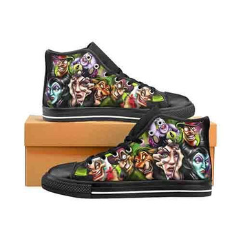 Villains A Whole Lot Of Evil Women's Classic High Top Canvas Shoes