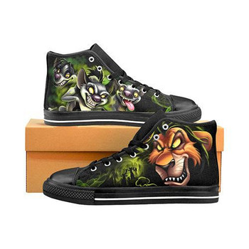 Villains Lion King Scar & Hyenas Women's Classic High Top Canvas Shoes