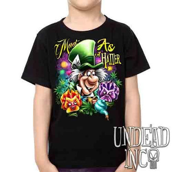 Mad As A Hatter - Kids Unisex Girls and Boys T shirt