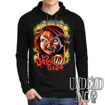 Chucky Bad Guys - Mens Long Sleeve Hooded Shirt