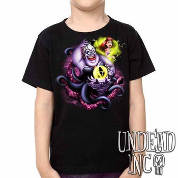 Villains Ursula - Ariel the Little Mermaid -  Kids Unisex Girls and Boys T shirt Clothing