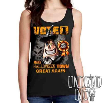 Mayor VOTE 1 Halloween Town - Ladies Singlet Tank
