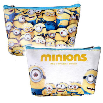 Minions Pu Leather Makeup Cosmetics Bag