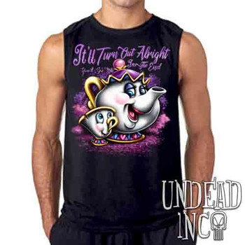 Mrs Potts & Chip It'll Turn Out Alright - Mens Sleeveless Shirt