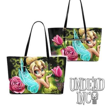 Tinkerbell Enchanted Large Pu Leather Handbag / Shoulder Bag