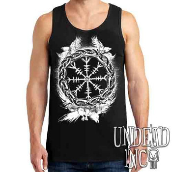 Viking Raven Awe - Mens Tank Singlet